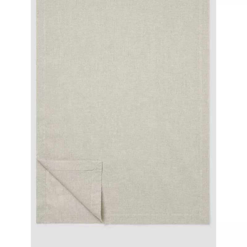Oatmeal Linen Blend Table Runner