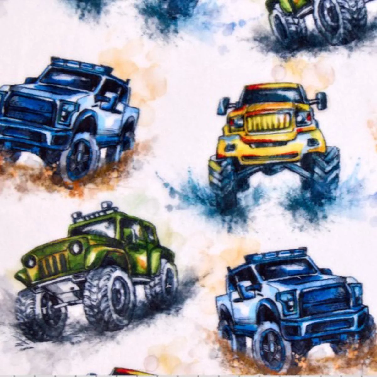 Off Roading Multi Digital – Shannon Fabrics Cuddle Minky