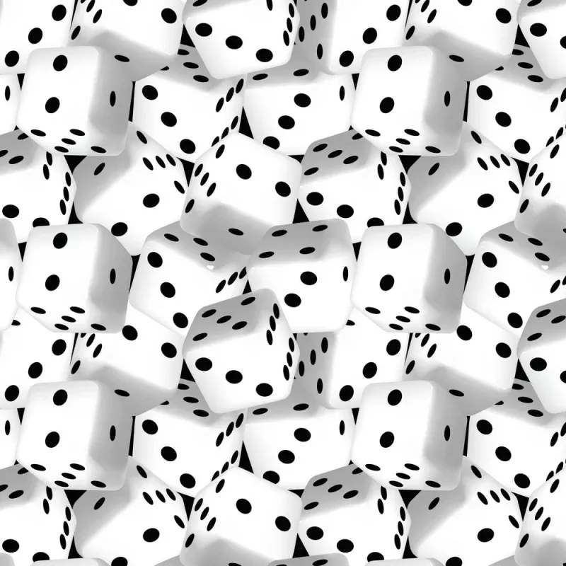 Packed Dice Fabric