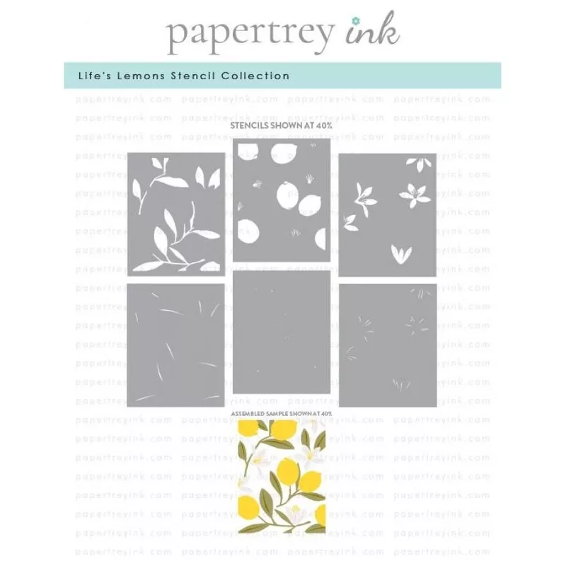Papertrey Ink Life’s Lemons Stencils -0086*
