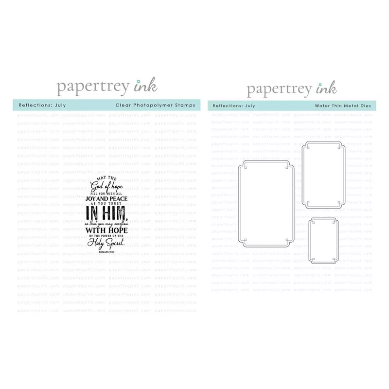 Papertrey Ink Reflections July Clear Stamp and Coordinating Dies*