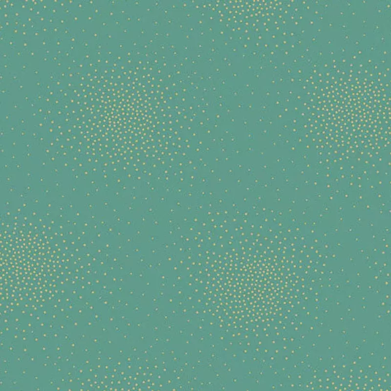 Patchwork Cotton Fabric – Spritz Metallic – Sage