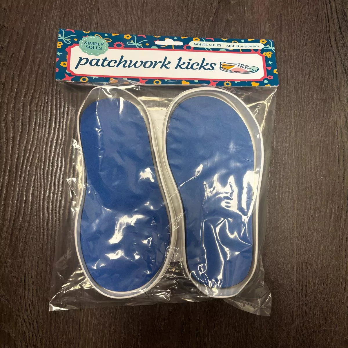 Patchwork Kicks – White Soles – Simply Soles size 8