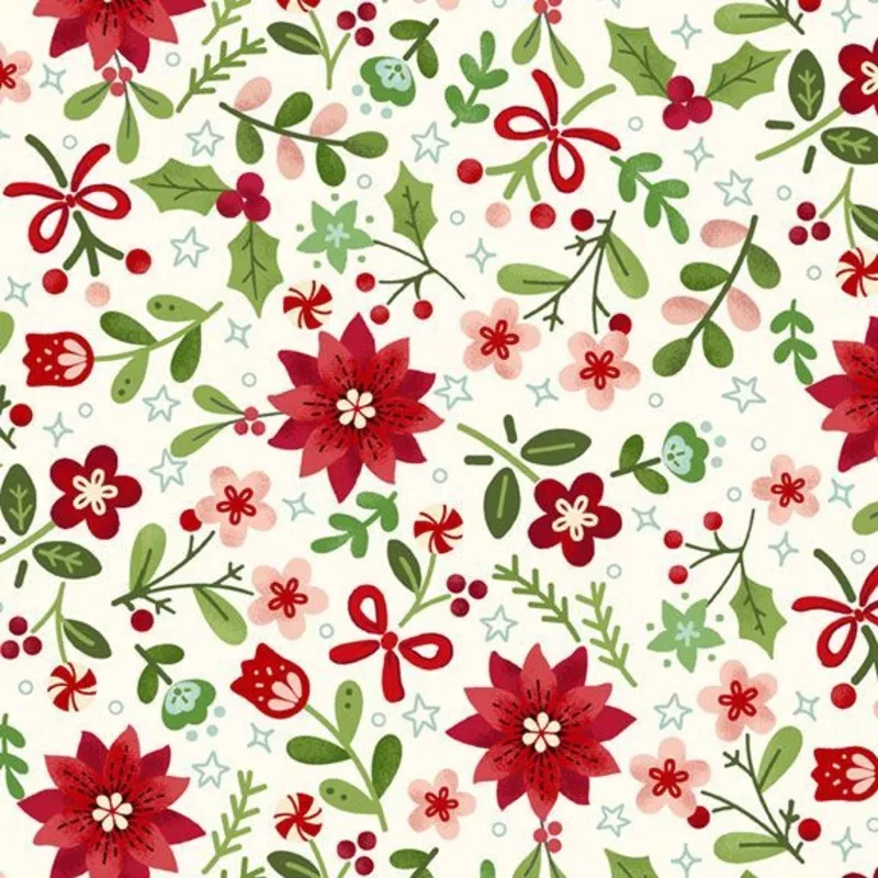 Peppermint & Pine – Winter Folk – Multi – Yardage