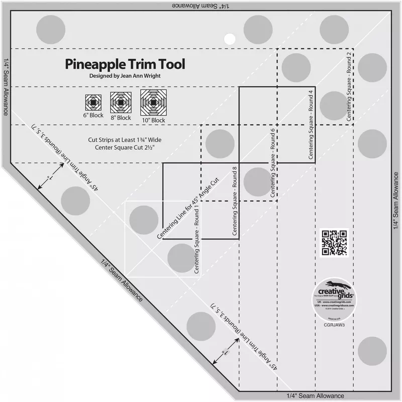 Pineapple Trim Tool for 6, 8 or 10in Finished BlocksCGRJAW3