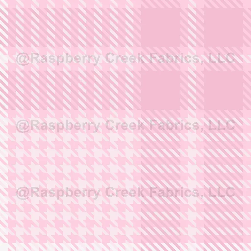 Pink Tonal Houndstooth Plaid