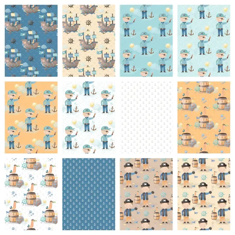 Pirates Fabric Collection – 1 Yard Bundle