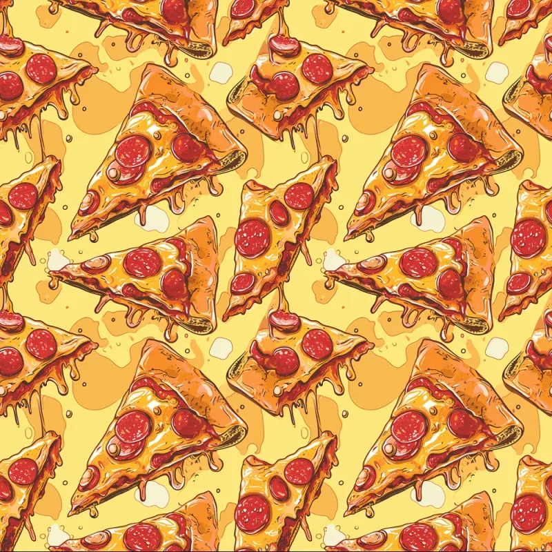 Pizza Melt Pattern #11 Fabric