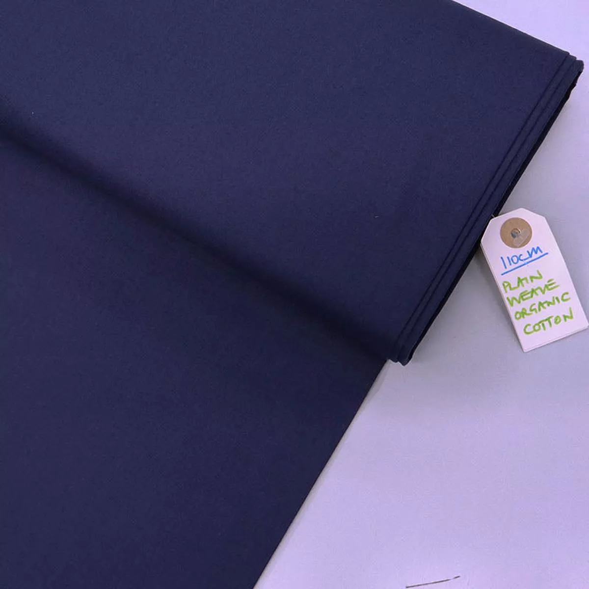Plain Weave Organic Cotton – Navy