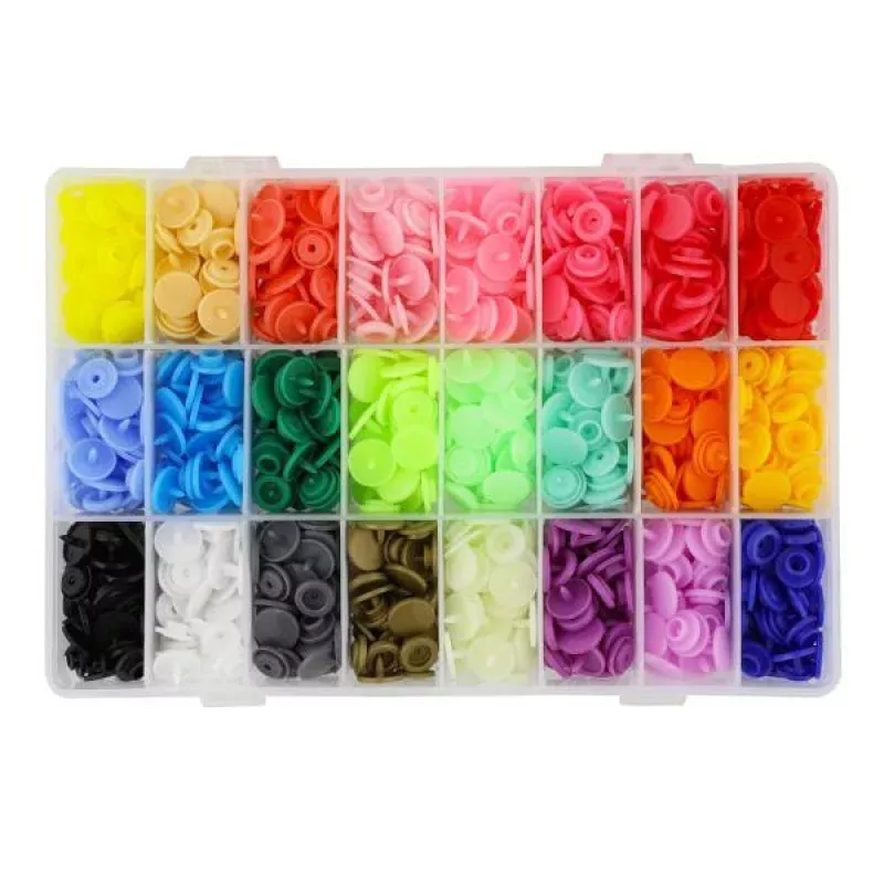 Plastic Snap Buttons – 360 Snaps/24 Colors For Making Fun Projects!