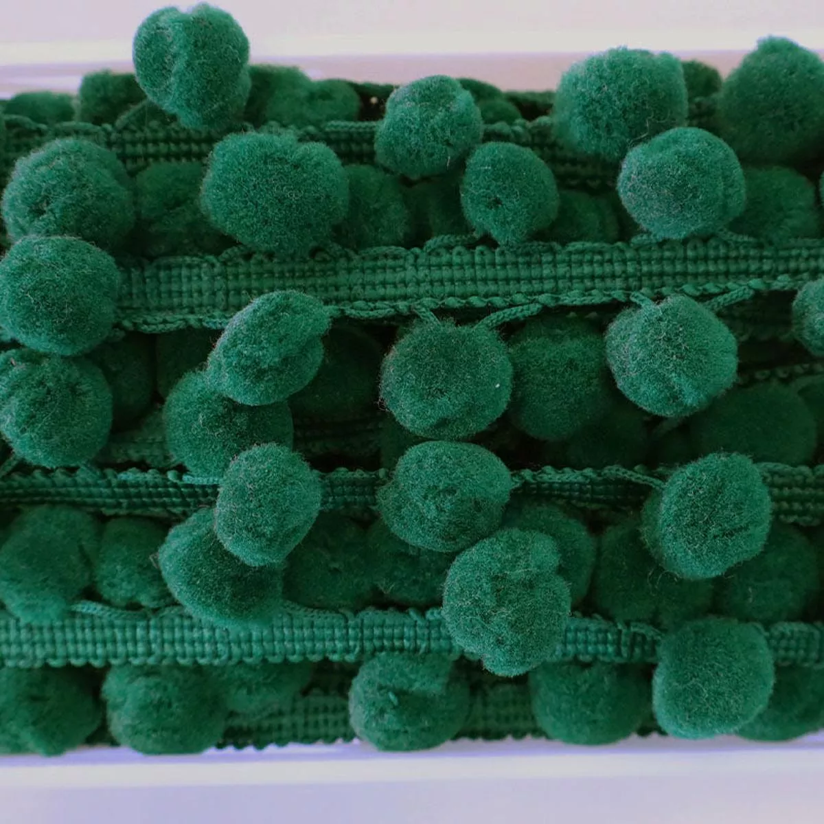 Pom Pom Trim – Dark Green