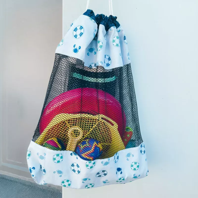 Poolside Mesh Bag Fabric Kit – Blue