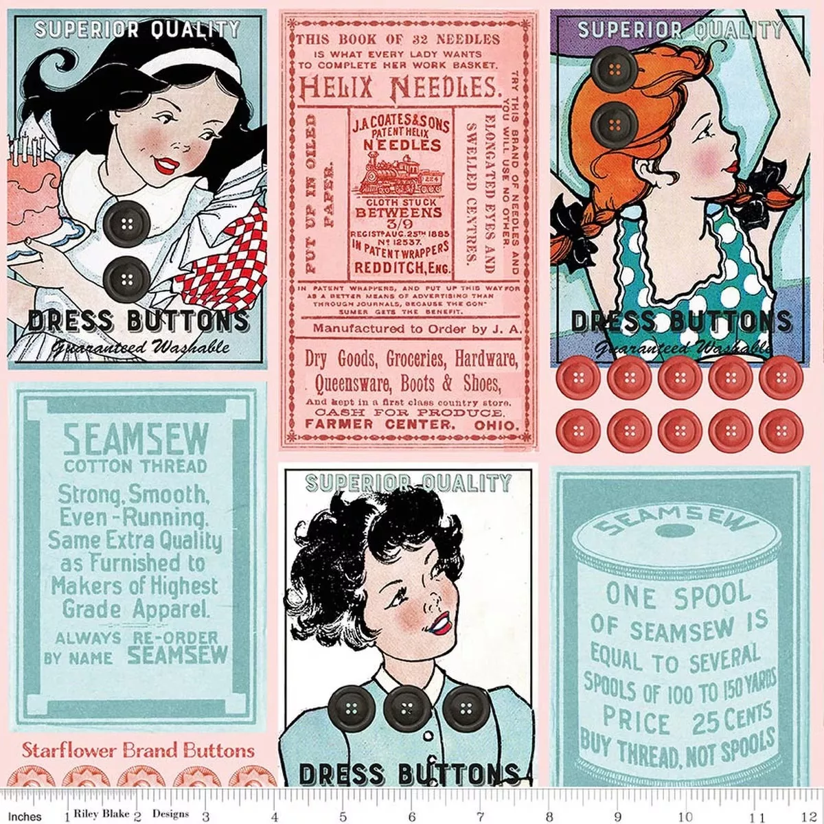 *PREORDER* Button Card Patch - Multi - She Who Sews - The Maker - J. Wecker Frisch