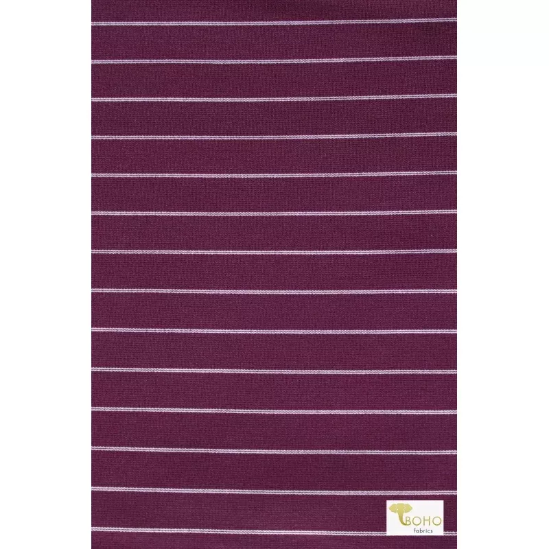 Purple Stripes, Ponte Knit