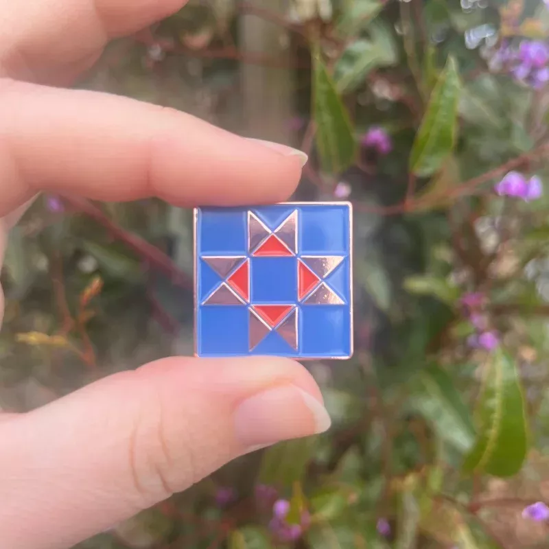 Quilt Square Enamel Pin