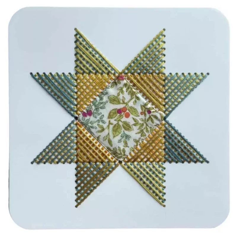 Quilt Star Embroidery Kit