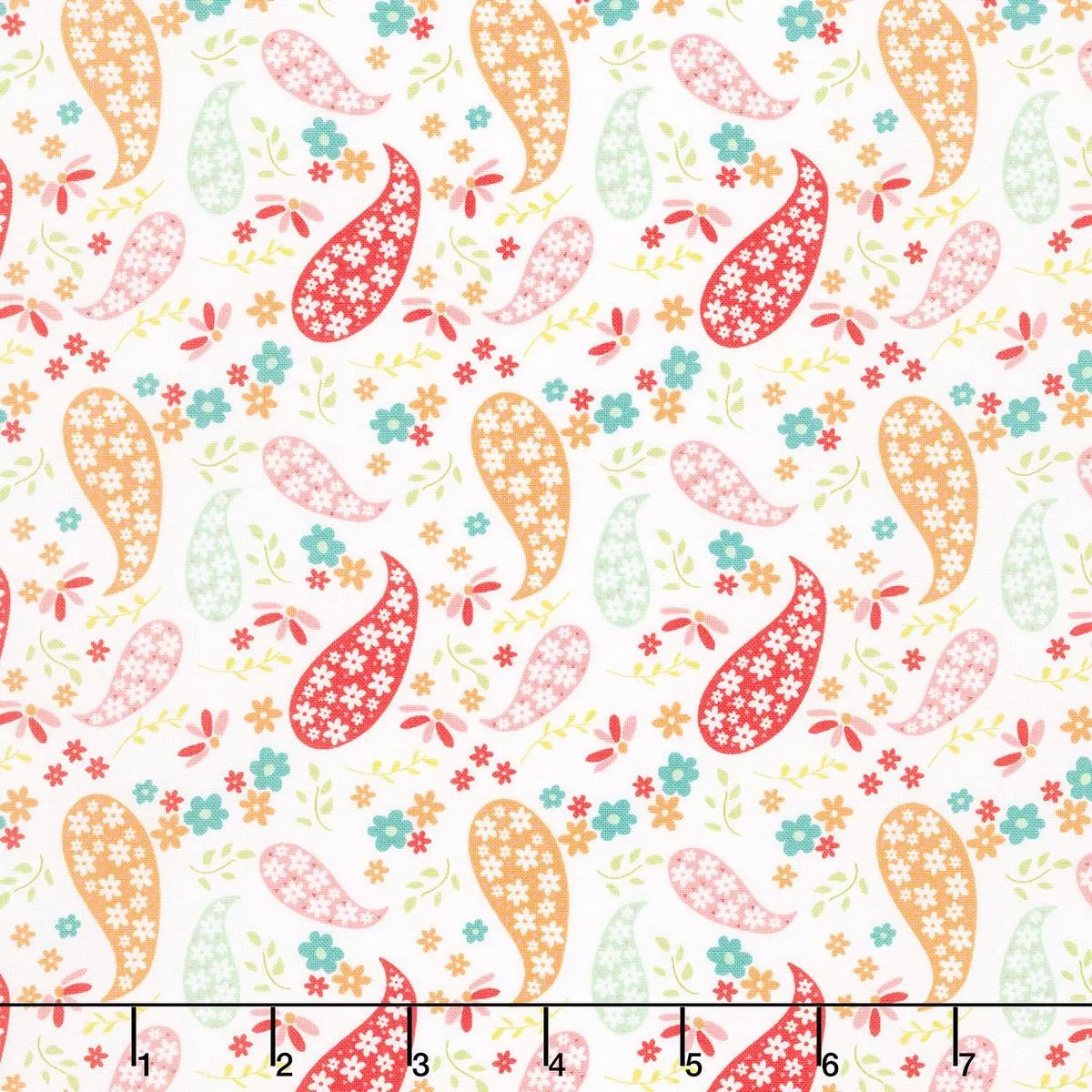 Raspberry Summer – Paisley Cloud Yardage