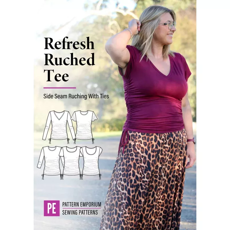 Refresh Ruched T-shirt | PDF Sewing Pattern