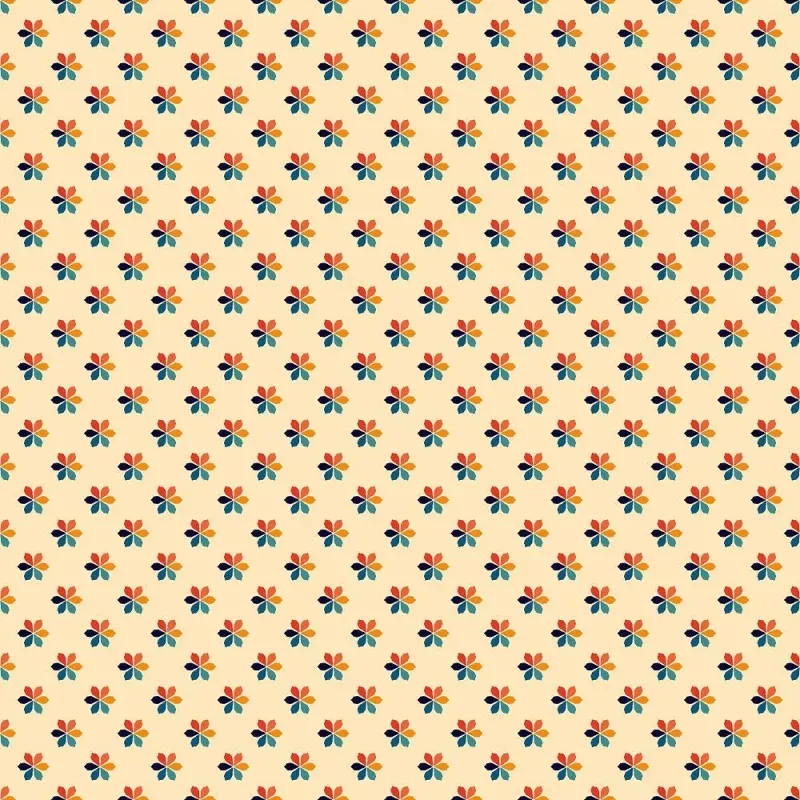 Retro Rainbow Pattern #8 Fabric