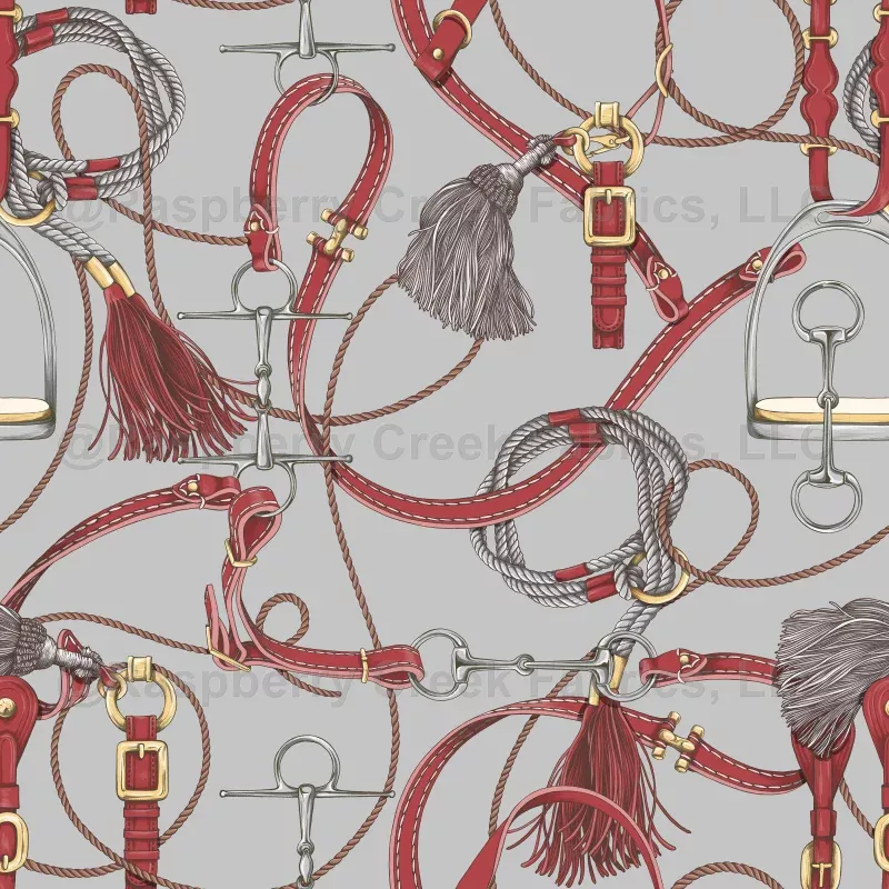 Rider Chic – Silver with Red Tack