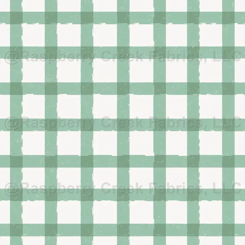 Sage Painterly Gingham