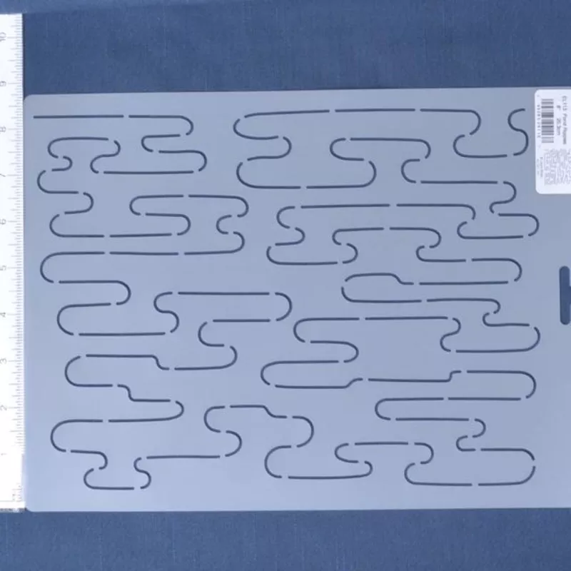 Sashiko Stencil, Pond Ripples