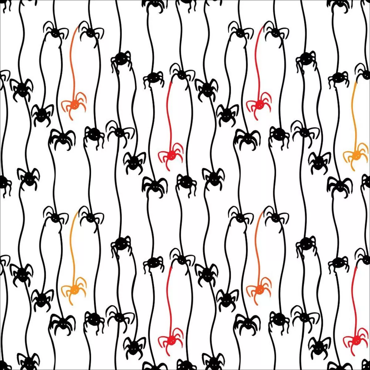 Scary Spiders Fabric