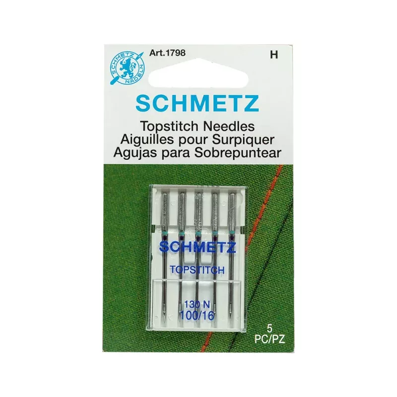Schmetz Topstitch Machine Needles – 100/16 – 5 ct