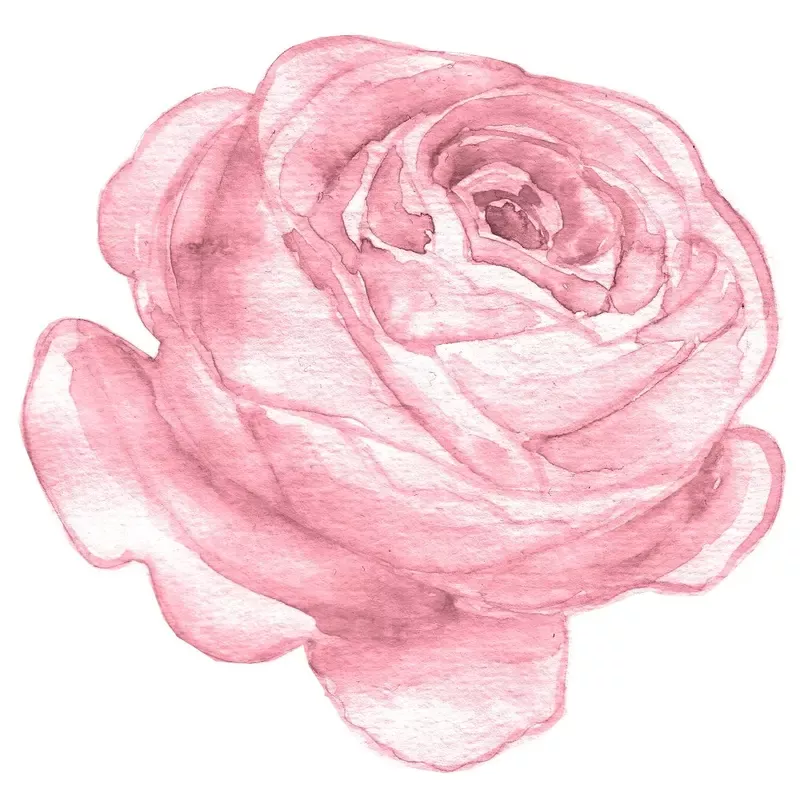 Secret Garden Rose Fabric Panel – Pink