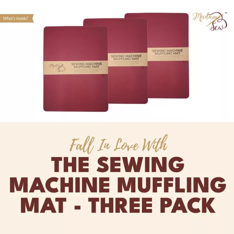 Sewing Machine Muffling Mat – 3 Items Bundle