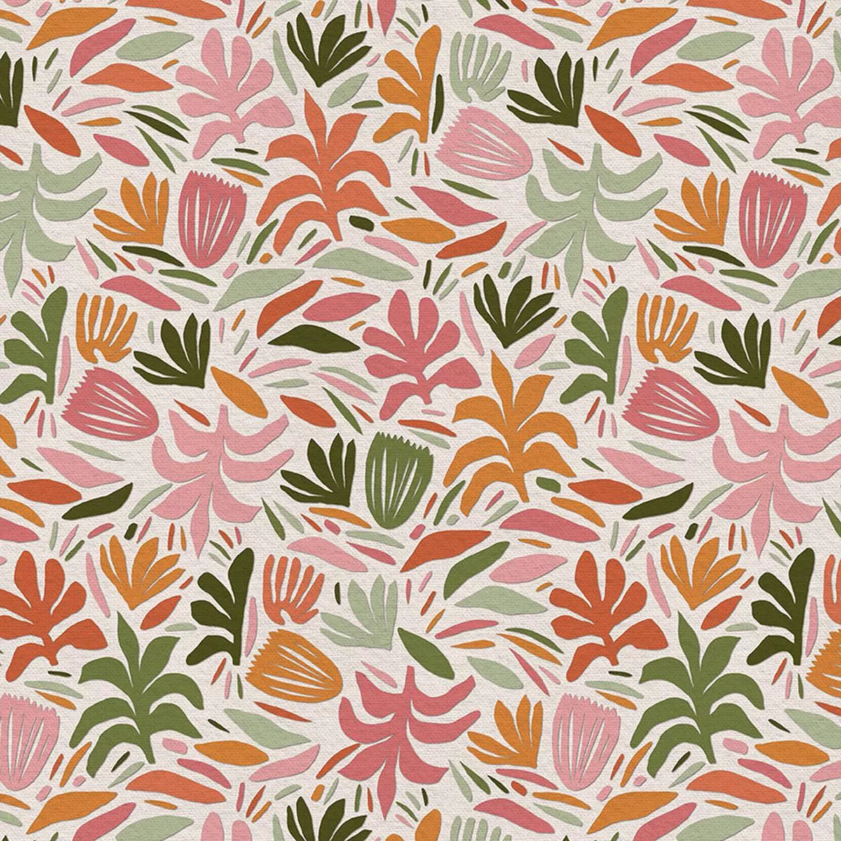 Shape Toss – Green/Pink – Quilting Cotton