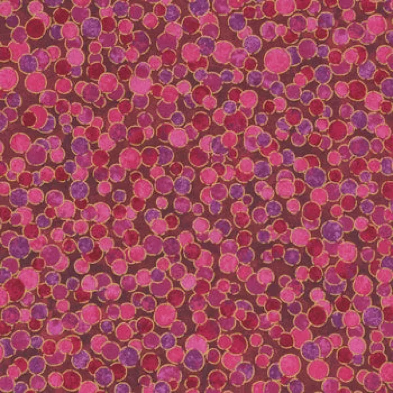 Shimmer Bubble Gum Cotton 44/45 Fabric Per Yard