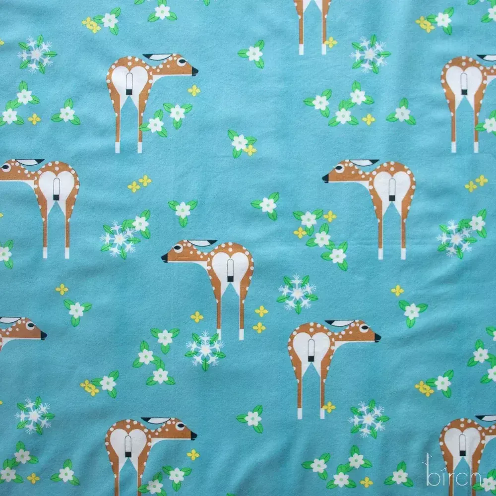 Sierra Deer Field - Blue - Sierra Range 2026 - Charley Harper