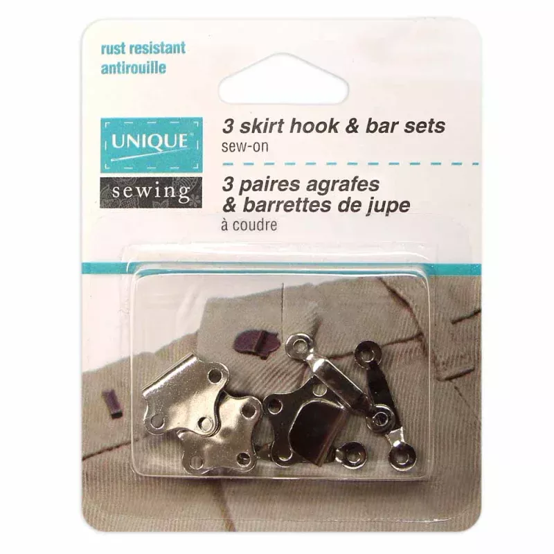 Skirt Hook & Bar Sets – 3 sets – UNIQUE