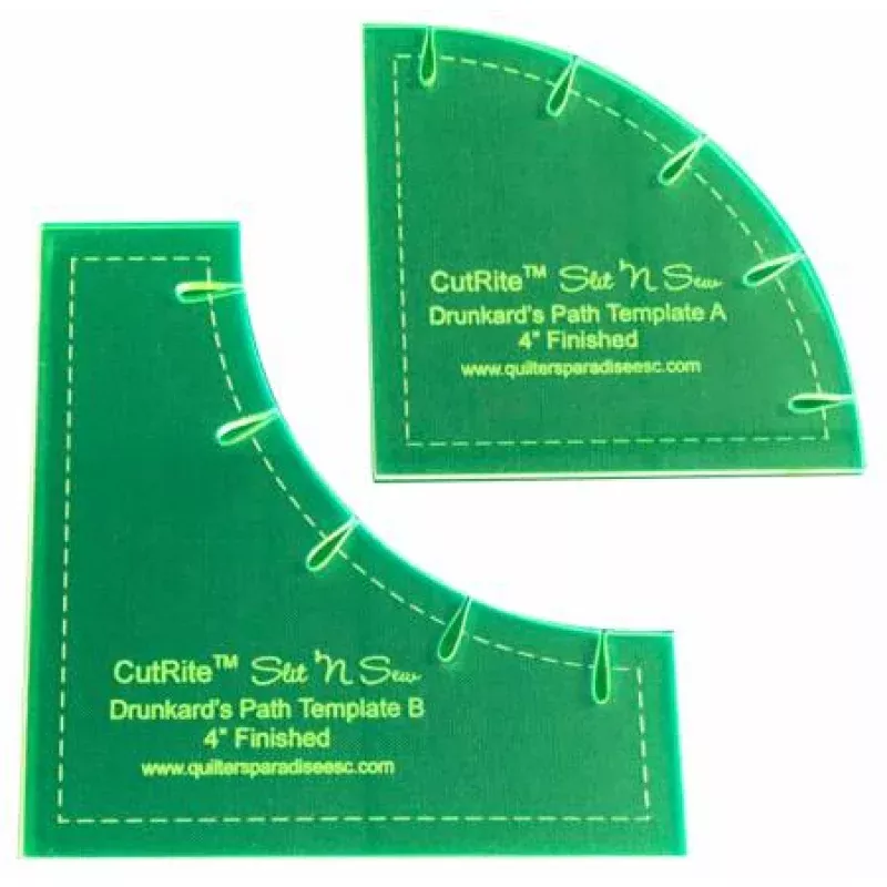 Slit N Sew Drunkards Path Template 4inch Finished qp031173