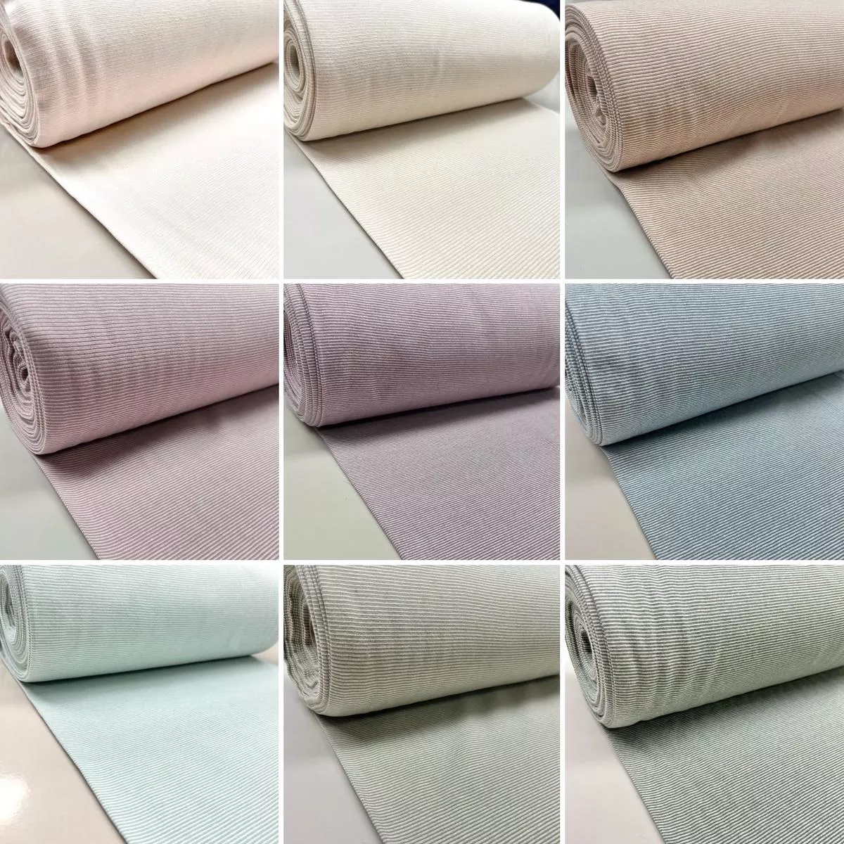 Small Striped Tubular Cuffing Fabric