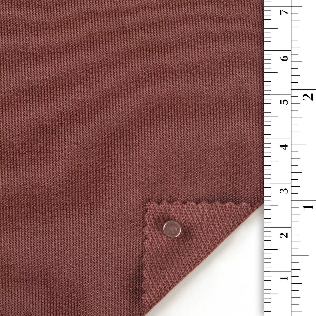 Solid Stretch Bamboo French Terry S006320 – Brown 12