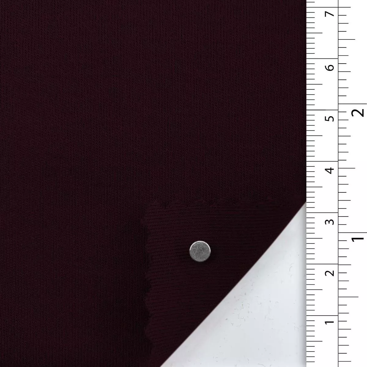 Solid Stretch Combed Cotton Double Knit / Interlock A110317 – Burgundy 9552