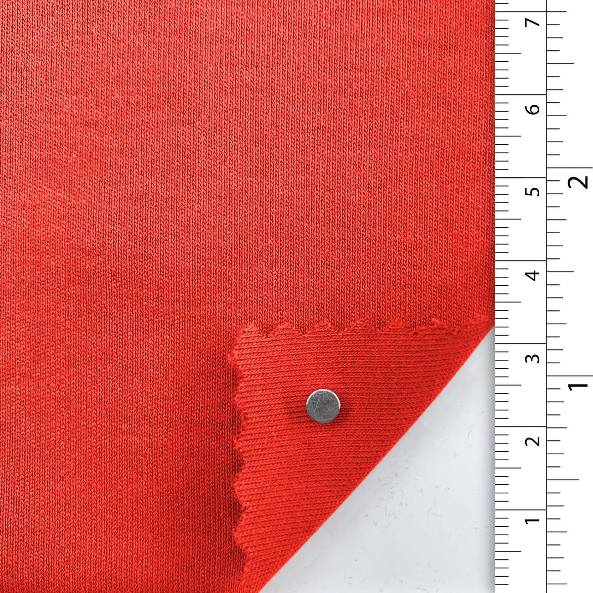 Solid Stretch Combed Cotton Double Knit / Interlock A110317 – Orange 9570