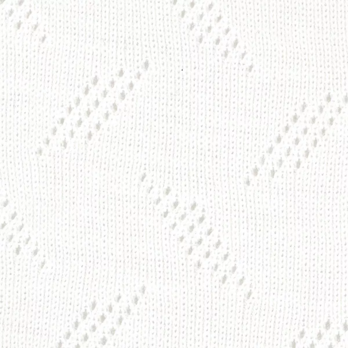 Solid Stretch Combed Cotton Pointelle A127403 – Natural White 1