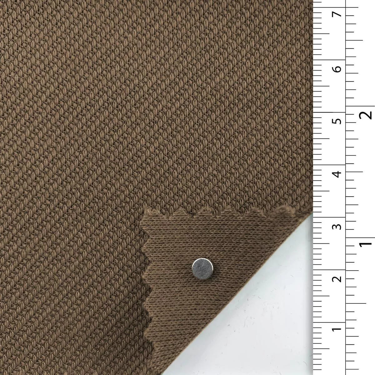Solid Stretch Combed Cotton Polyester Twill A110328 – Brown 10120