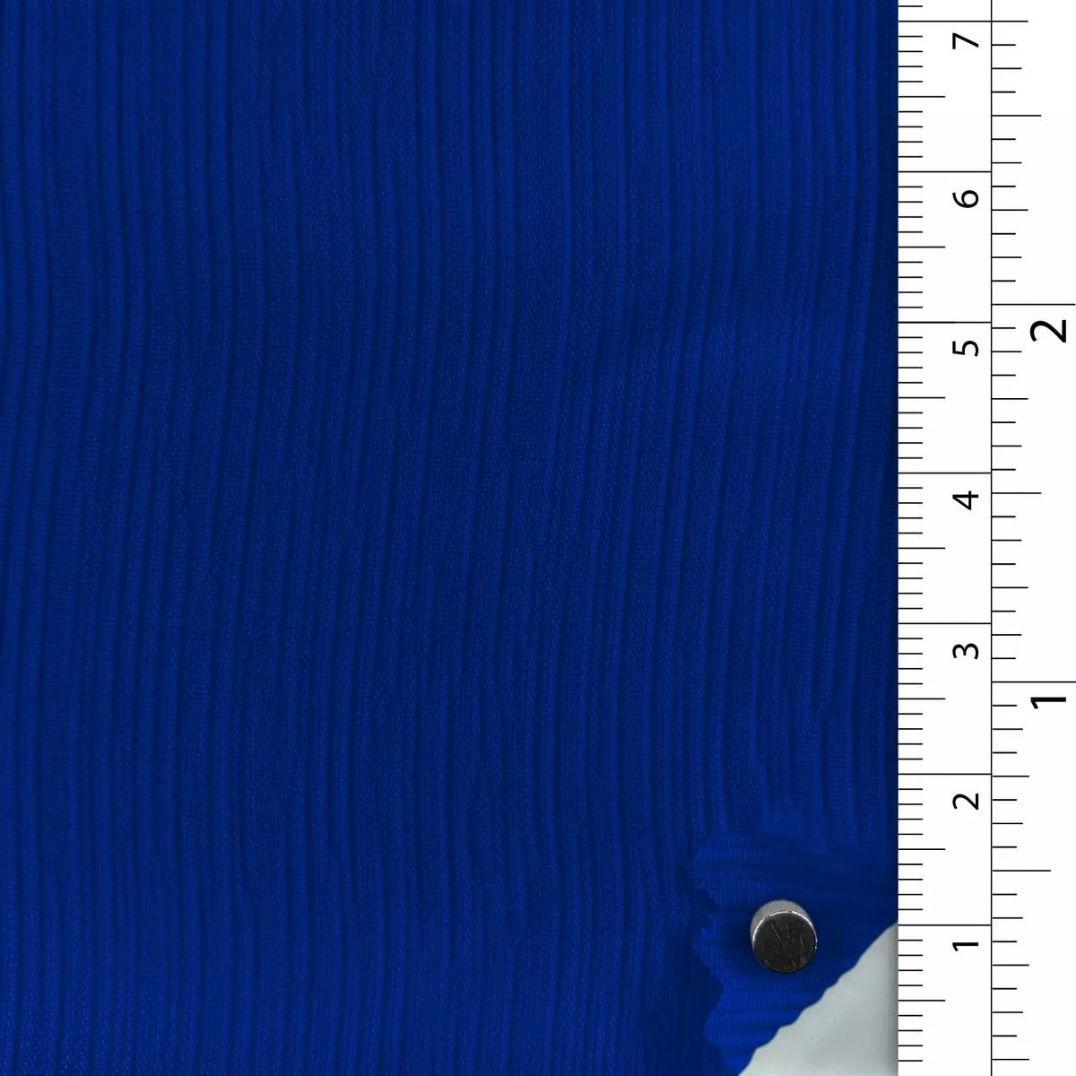 Solid Stretch Crinkled Polyester Crepon B002324 – Blue 12721