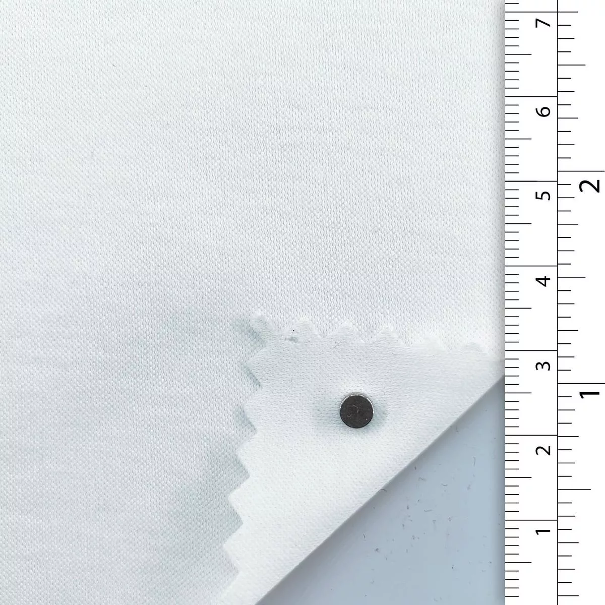 Solid Stretch Mercerized Combed Cotton Double Knit / Interlock A110316 – White 9520