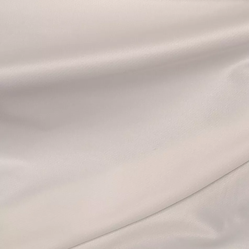 Solid - Stretch Velveteen - White - Designer Deadstock