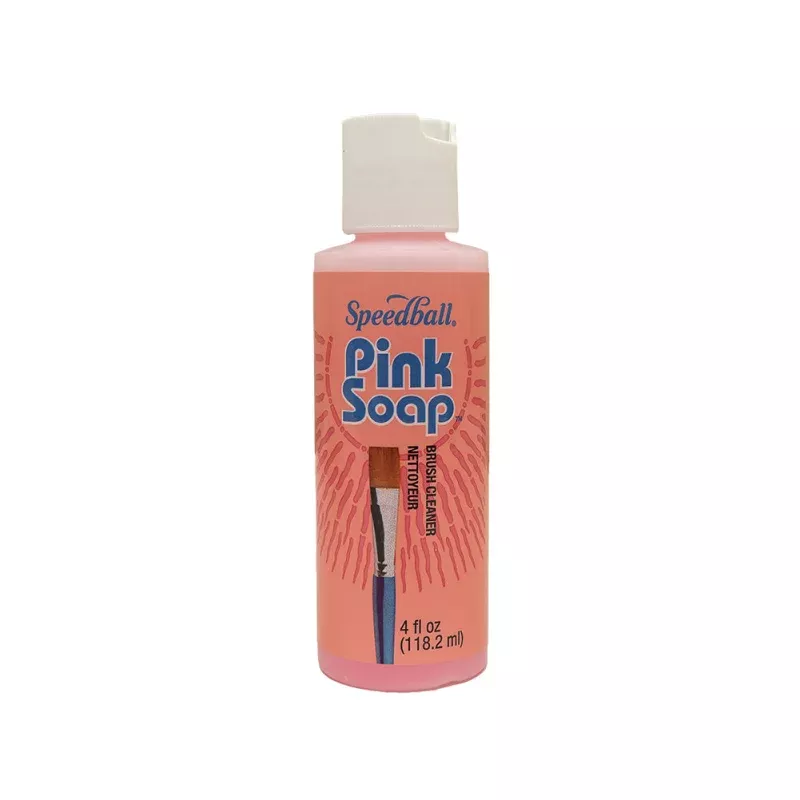 Speedball Pink Soap Brush Cleaner – 4 fl oz
