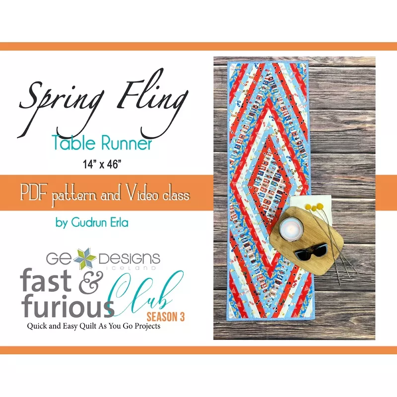 Spring Fling Table runner – Pattern and video class