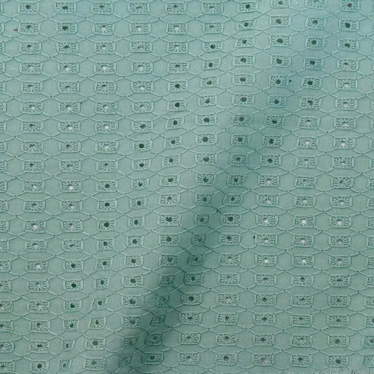 Square Eyelet Seafoam