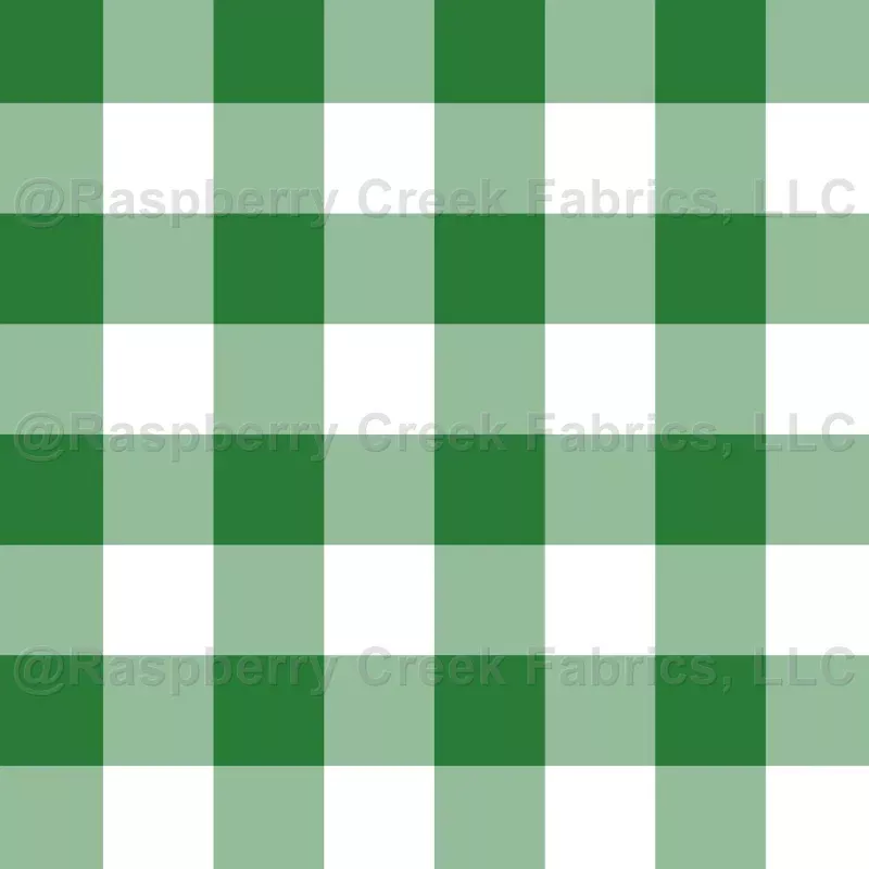 St Patrick’s Day Green gingham