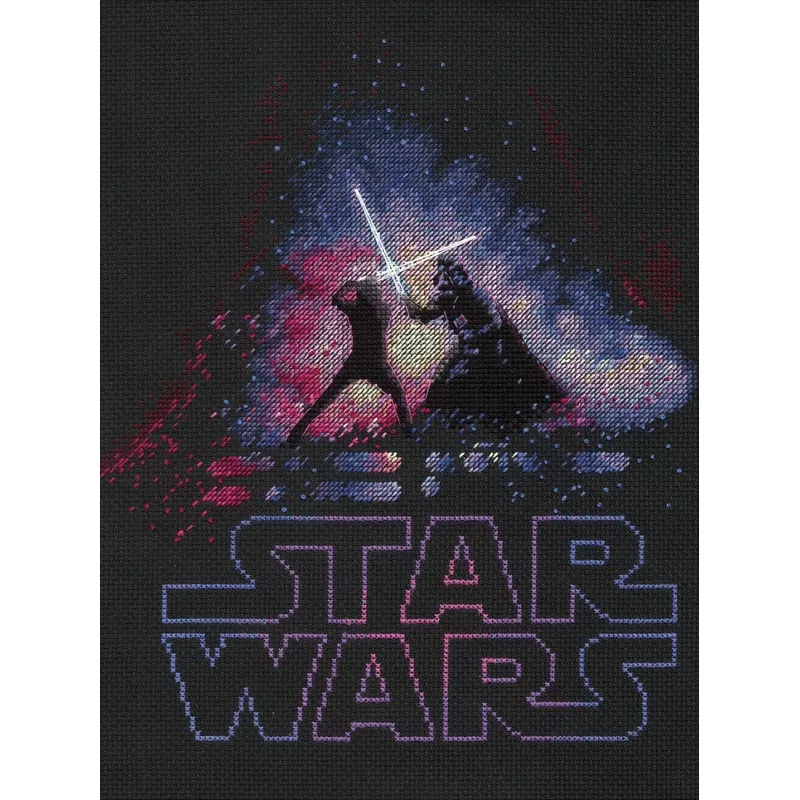 Star Wars Luke and Darth Vader Cross Stitch Kit
