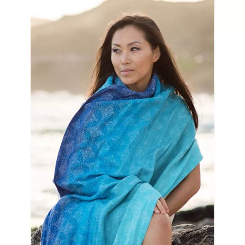 Starry Night Ocean Shawl